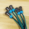 Gebildet 5pcs 10mm 3V-4.5V-5V-6V-7.5V-9VDC LED Metal Indicator Light Waterproof Signal