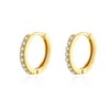 Hoop Earrings 925 Silver for Women Zirconia Small Hoop Earrings