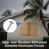 FMhotu Combo Sidewalk Screws Bolts, 304 Stainless Steel Hurricane Shutter
