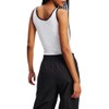 Karl Lagerfeld Jeans Women's Ribbed Body Vest, White, XS