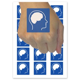 Neurodiversity Mental Disability Autism Accessibility Symbol Icon Temporary Tattoo Water Resistant Fake Body Art Set Collection - 15 2" Tattoos (1 Sheet)