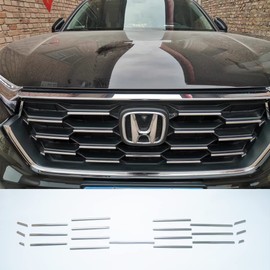 ZiWen New Stainless Steel Chrome Front Grille Trims for Honda CR-V CRV 2023 2024 2025 (Grille, 21)