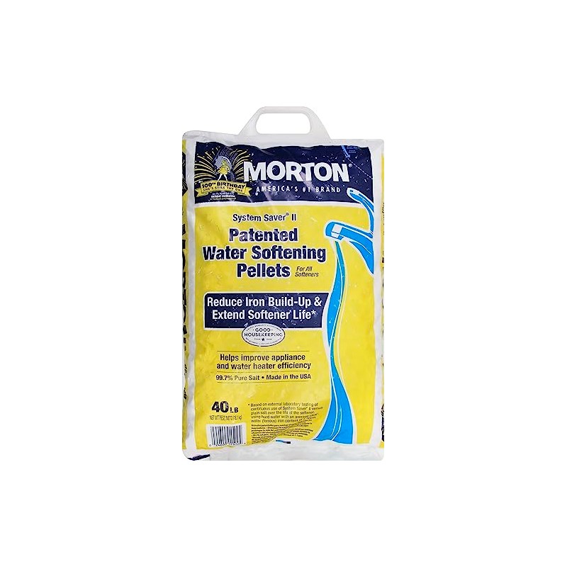 Morton Clean and Protect II Water Softening Pellets, 40-Pound, 40