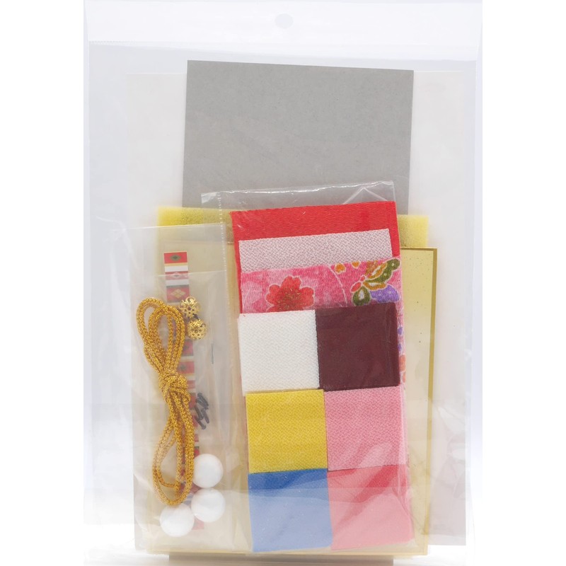 Takagi Fiber Panami LH172 Hinamatsuri Handicrafts Crepe Kit, Bean Colored