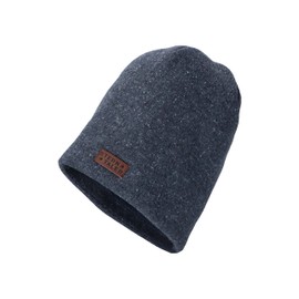 Sterntaler Boys' Slouch Beanie Melange Hat, mid-blue