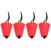 4pcs Scupper Plug Kit with Lanyard Flexible Silicone Drain Holes