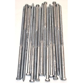 Lexar Industrial (15) Galvanized Hex Head 1/2 x 16 Lag Bolts Wood Screws