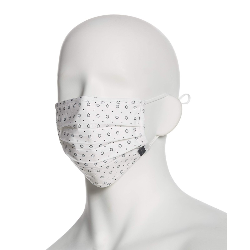 Perry Ellis Reusable Pleated Woven Fabric Face Masks (Pack of