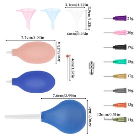 102 Pcs Pottery Clay Tools Supplies Kit, Ceramic Precision Applicator and 8 Sizes Precision Tip Applicator for Ceramic Bottles, 3 & 1 Ounce Pottery Glaze Extrusion Bottle