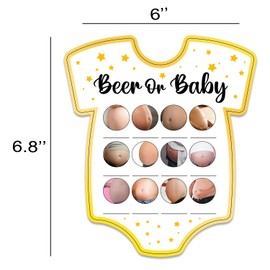 Baby Shower Games, Beer or Baby Game Cards, Fun Baby Shower Party Games Supplies & Activities, Gender Reveal Games For Guests, Baby Shower Ideas, Set of 30 Cards