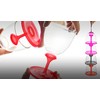 Asobu VT13-9228 StackNGo Unbreakable Wine Glasses,Pink, Set of 2