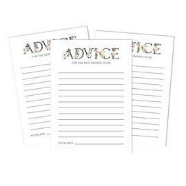 Inkdotpot 50 Advice Cards For Baby Shower Game Advice For New Mom & Dad Gender Neutral Boy Or Girl Party Supplies