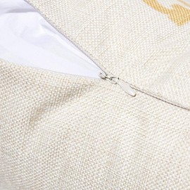 Tarolo Set of 4 Linen Throw Pillow Cover Case Fishin Fish Hook Decorative Pillow Cases Covers Home Decor Square 18 x 18 Inches Pillowcases