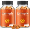 (2 Pack) Turmeric Gummies with Black Pepper and Ginger for