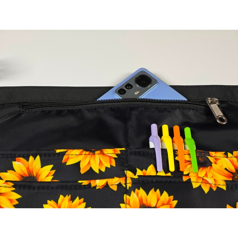Waterproof Server Apron for Women with 5 Pockets,Quickly Put on