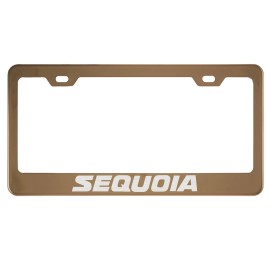 MVP Rose Gold License Plate Frame For Sequoia