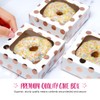 Anniversary House 3-pack Small Treat Boxes, Rose Gold Polka Dot