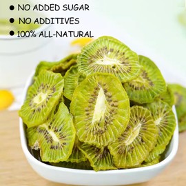Dried Kiwi, Dried Kiwi Slices, No Color Added, High Fibers, 100% Natural, Vegan, Dehydrated Kiwi Slices for Snacking & Baking, 7.05Oz/200g