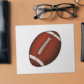 2 x 'Rugby Ball' Microfibre Lens/Glasses Cleaning Cloths (LC00032543)