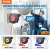 VEVOR Retractable Extension Cord Reel, 30 FT, Heavy Duty 16AWG/3C