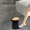 GREELUE 3L Metal Cosmetic Bin, Bathroom Bin with Lid, Bathroom