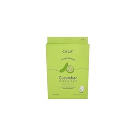 CALA Cucumber Essence Full Face Facial Mask Sheets - 5 Pieces, Made in Korea
