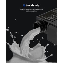 Inslogic Water-Washable ABS-Like Resin, Combines Features of ABSLIKE Resin & Water Washable Resin, Non Brittle, High Precision, Fast Curing 3D Resin for LCD DLP SLA 3D Printers, 1KG Grey
