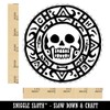 Skull Pirate Coin Rubber Stamp for Stamping Crafting Planners -