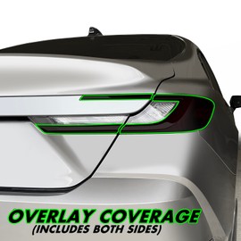 SlickMod PreCut Vinyl Smoke Tint for 2025-2026 Toyota Camry Tail Light (Dark Smoke, 2. Taillight Cutout)