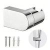 Shower Head Holder, Universal 360°Adjustable Angle Chrome Plated Shower Bracket,