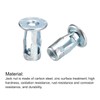 sourcing map M4 Jack Nuts, 10pcs Threaded Insert Nut Carbon