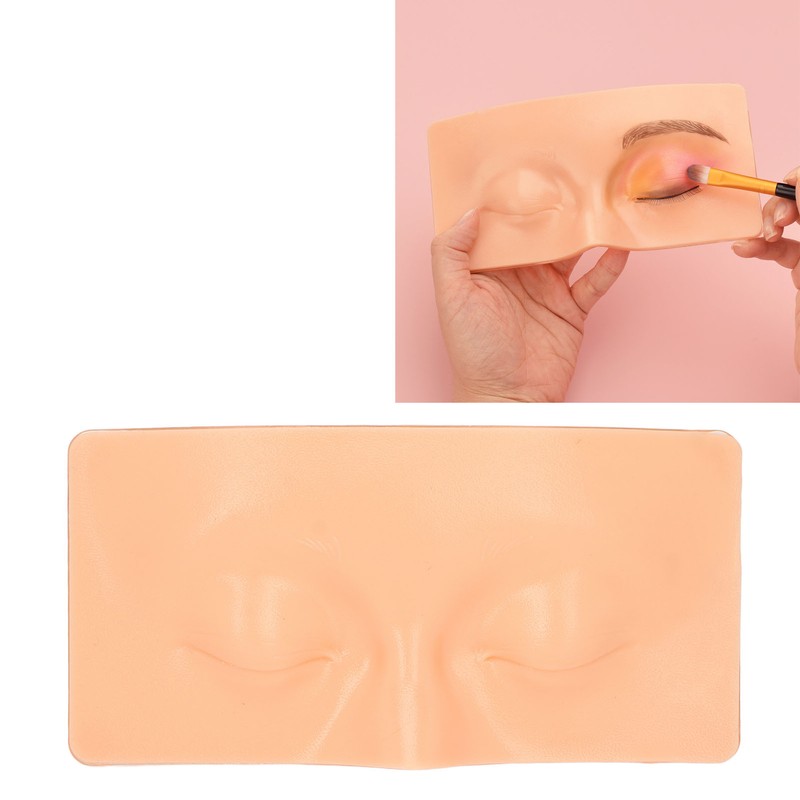 Silicone Practice Board Silicone PVC Easy Cleaning 3D Eye Makeup