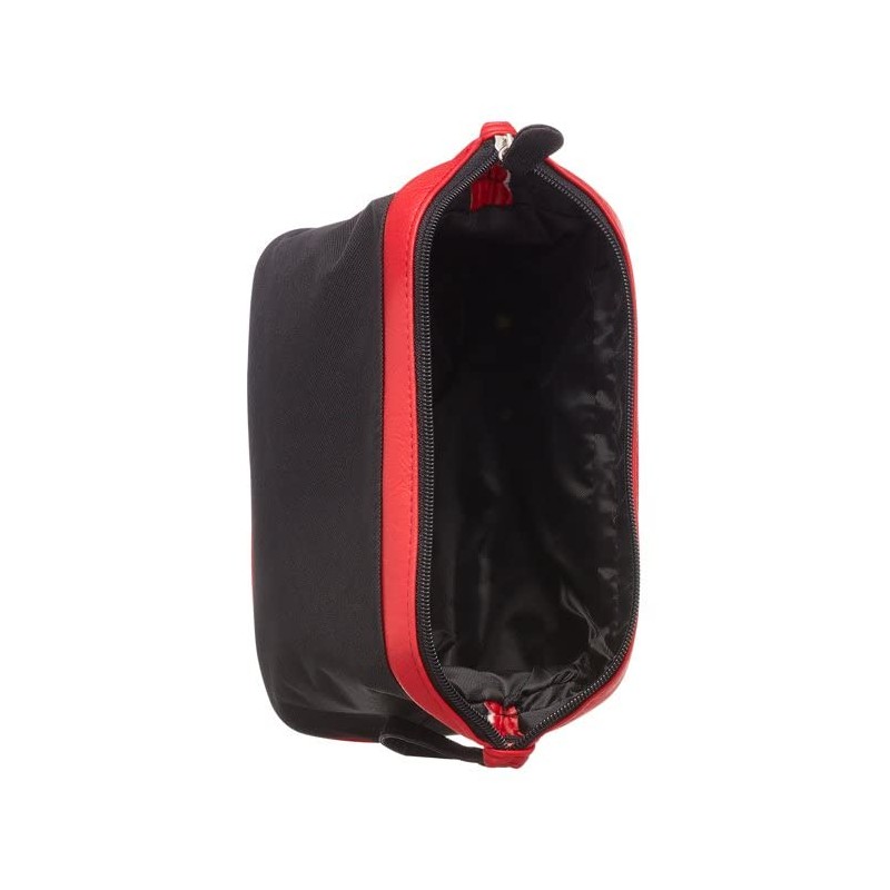 Toiletry Bag Top Frame Red Zip