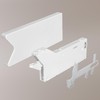 KOTARBAU® Universal Flap Fitting Lift II White PVC Flap Holder