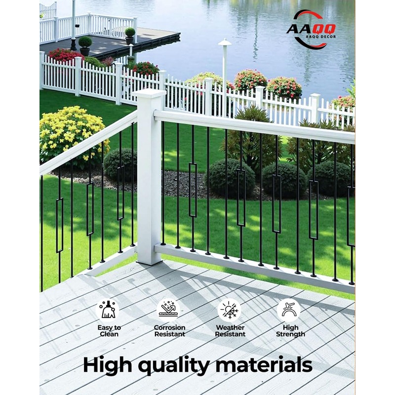 AAqq Decor 10 Pack Balusters for Staircase Interior Hollow Narrow