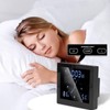 Shanrya Reloj termómetro, Reloj de Ducha, Resistente al Agua, Pantalla