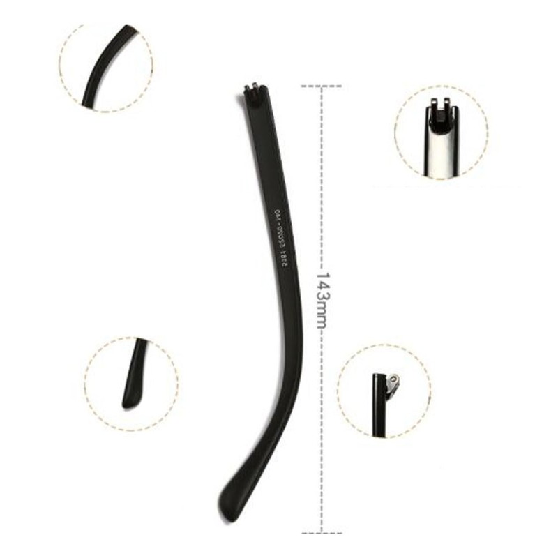Glasses Replacement Arms, 1 Pair Plastic Glasses Replacement Temple for