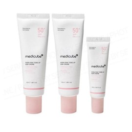 | Medicube | PDRN Pink Tone-Up Sun Cream 50ml (SPF50+) x 2 + 1 20ml Moisturizing Medicube Fresh Soft / | 메디큐브 | PDRN 핑크 톤업 선크림 50ml (SPF50+) x 2개 + 20ml 1개 수분 보습 메디큐브 산뜻보송