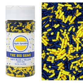 Mystic Sprinkles The Big Game Jimmy Mix 3oz Bottle (Navy Blue & Yellow)