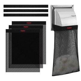 Kingshion 3 Pack Dryer Vent Lint Bags, Dryer Lint Trap Bag, Lint Trap Catcher, Lint Bag for Outdoor Wall Dryer Vents Capturing Lint and Dust -10 IN