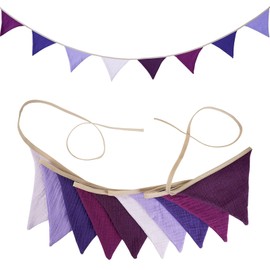 Tongyixin Bunting Children's Room, Woven from Muslin Cotton, Children's Room Decoration, Wall Decoration Gift, Wall Sticker for Children's Room Girls and Boys, Baby Room & Baby Bed Decoration (Elegant