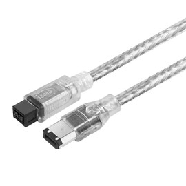 Herfair FireWire IEEE 1394B Cable,9 Pin to 6 Pin Male to Male Cord,Data Transfer Adapter,FireWire 400 DV iLink Converter for Laptop to Camcorder,DV Camera to Computer Cable 1.8m