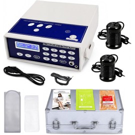 Professional Ionic Foot Bath Detox Machine Holiday Gift Ion Foot Detoxification Machine SPA Cleanse with 2 Detox Arrays+1 Far Infrared +1 Wrist Strap+1 Power Cord+ 1 Waist Belt+1 Storage Case