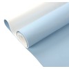 Picheng Vinyl Faux Leather Sheets:Light Blue Smooth Faux Leather Fabric
