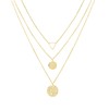 14k Gold Plated Layered Necklace for Women Trendy Multilayer Adjustable