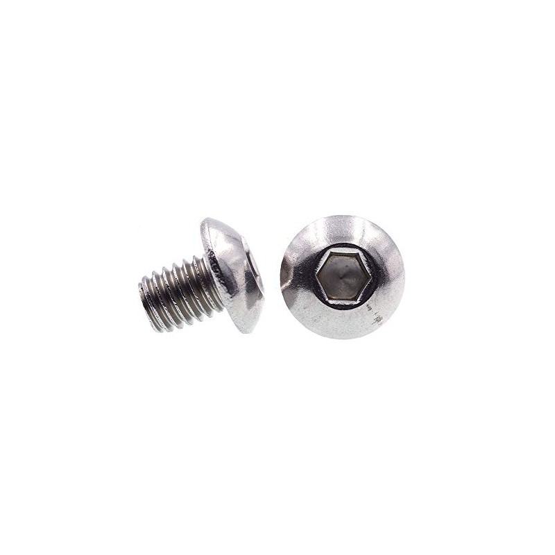 Prime-Line 9169021 Socket Cap Screws, Button Head, Hex (Allen) Drive,