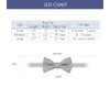 BELLUNO Solid Bow Tie Pre-Tied for Men and Boys, Cotton
