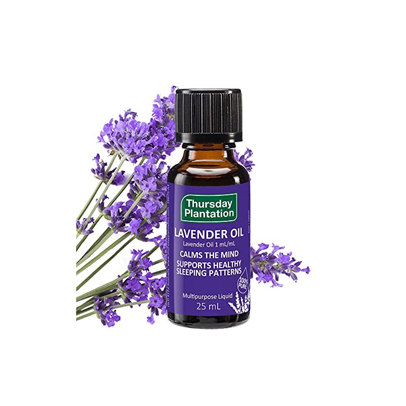 Thursday Plantation 100% Pure Lavender Oil (1mL/mL), 25 milliliters