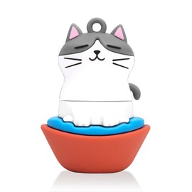 leizhan 32 GB USB Flash Drive USB Memory Stick USB Pen Cute Cat Design Memory Stick Suitable for Children Students Graduation Gift Souvenir - Cat