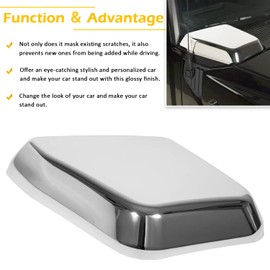 USSKYBOY Side Air Intake Hood Vent Cover Chrome Bezel Exterior Accessories Compatible with Hummer H2 2003-2009